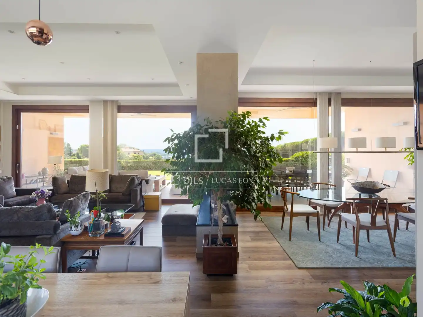 Sala de estar de Casa o chalet en venta en Sant Vicenç de Montalt con Aire acondicionado, Calefacción y Jardín privado