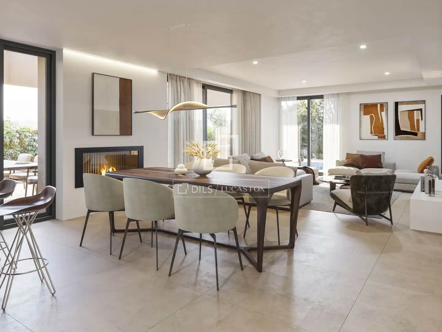 Sala de estar de Casa o chalet en venta en Godella con Aire acondicionado, Calefacción y Terraza