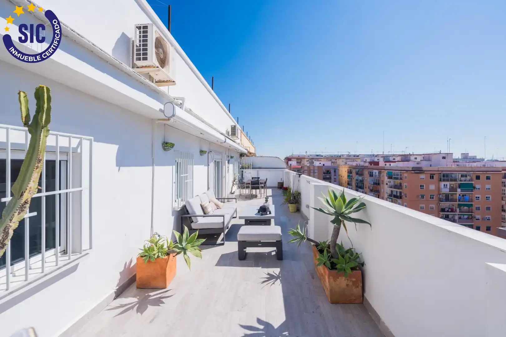 Terraza de Ático en venta en Valencia con Aire acondicionado, Calefacción y Parquet