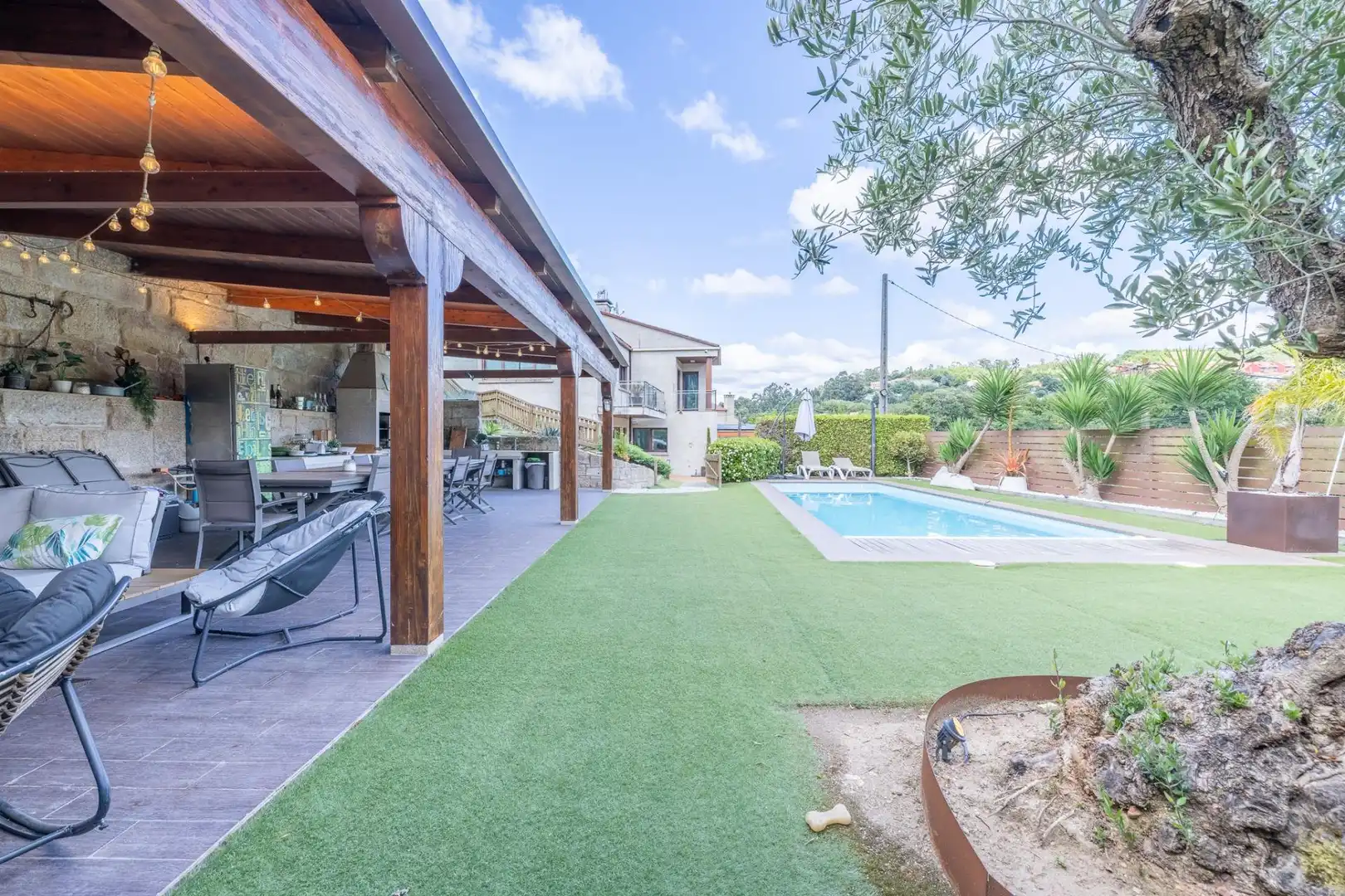 Terraza de Casa o chalet en venta en Vigo  con Calefacción, Jardín privado y Terraza
