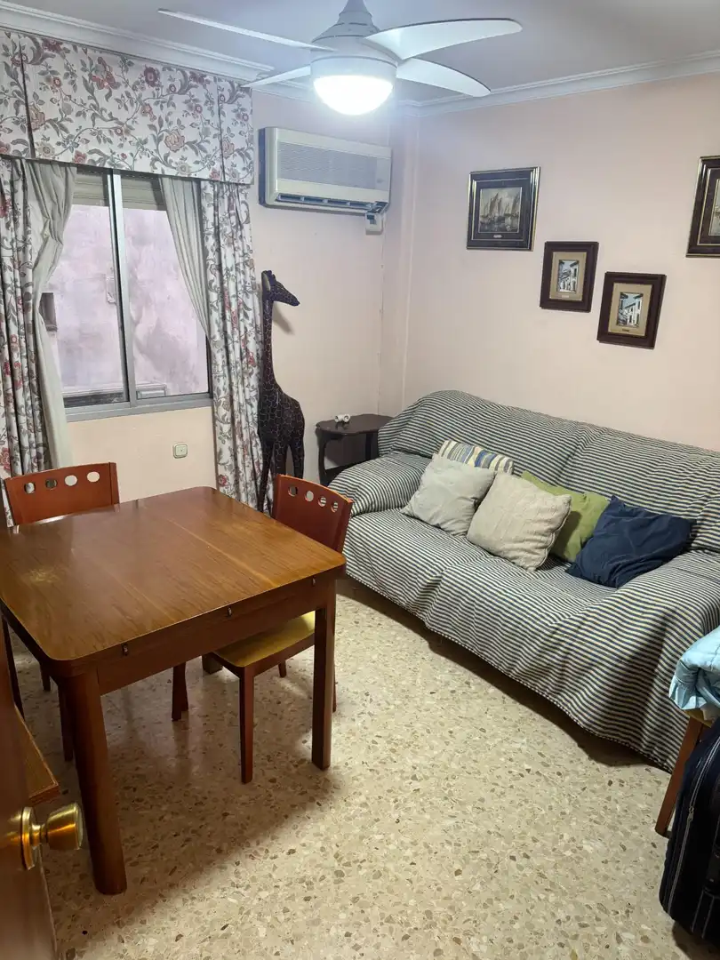 Living room of Flat for sale in Sevilla  with Air Conditioner and Furnished
