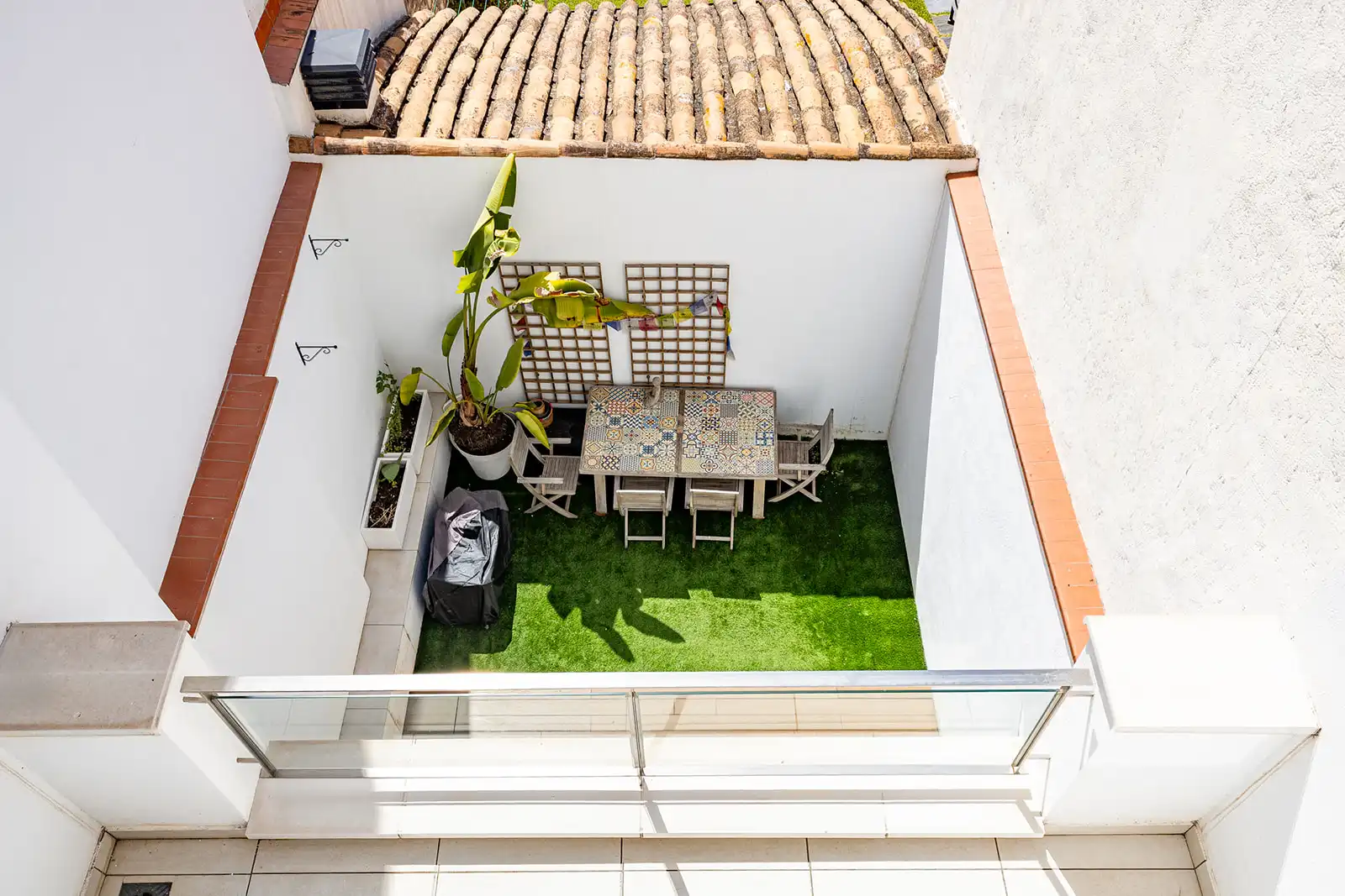 Terrassa de Casa adosada en venda en Badalona amb Aire condicionat, Calefacció i Forn