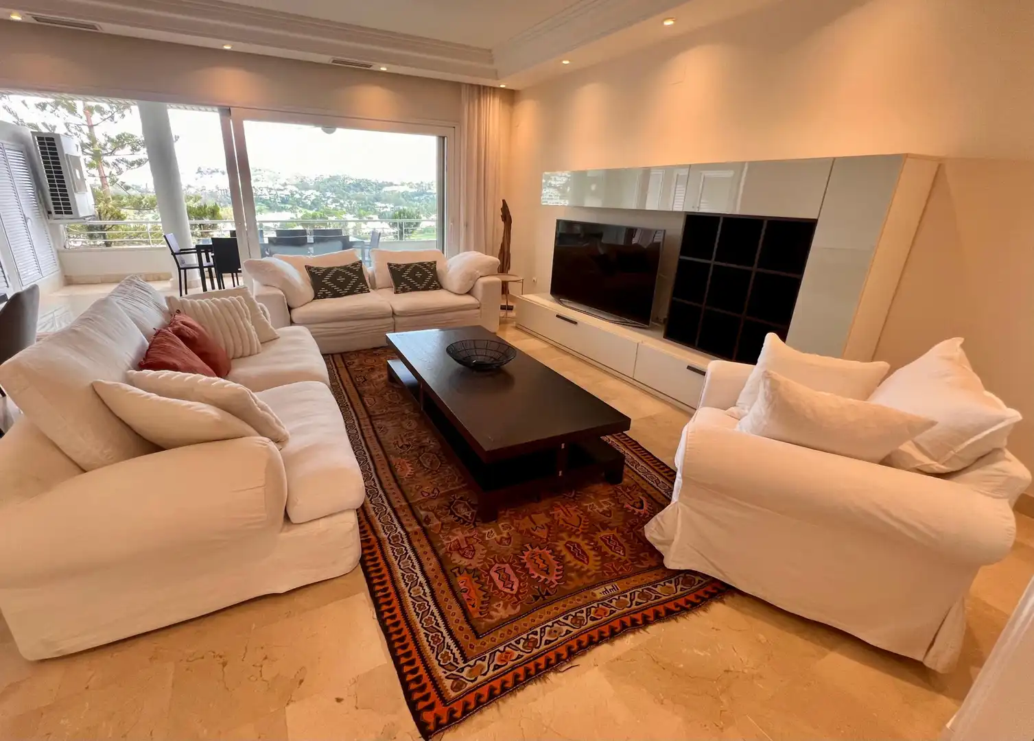 Living room of Apartments for rent in Marbella  with Air Conditioner, Heating and Terrace