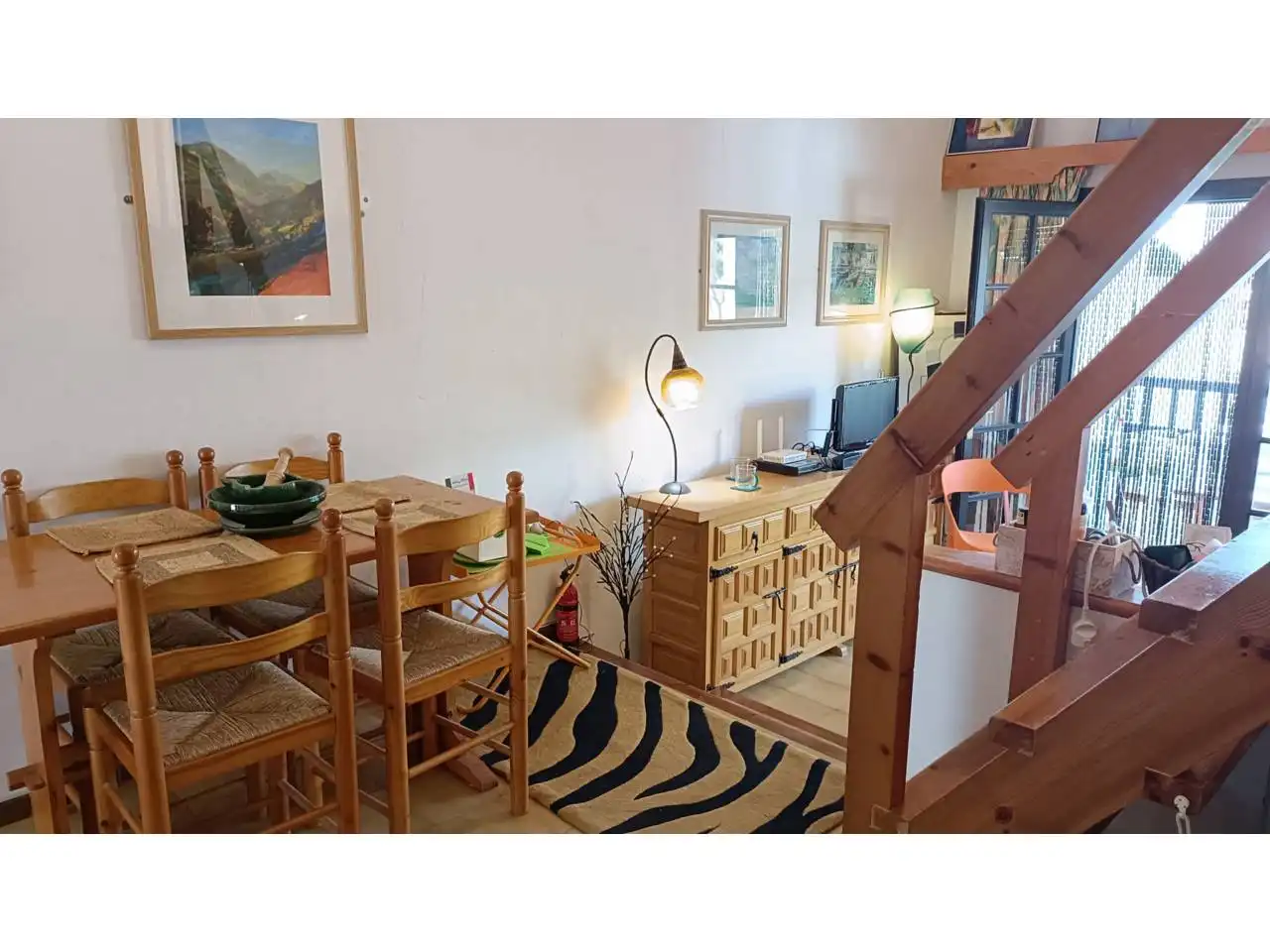 Dining room of Flat for sale in L'Escala  with Terrace, Furnished and Community pool