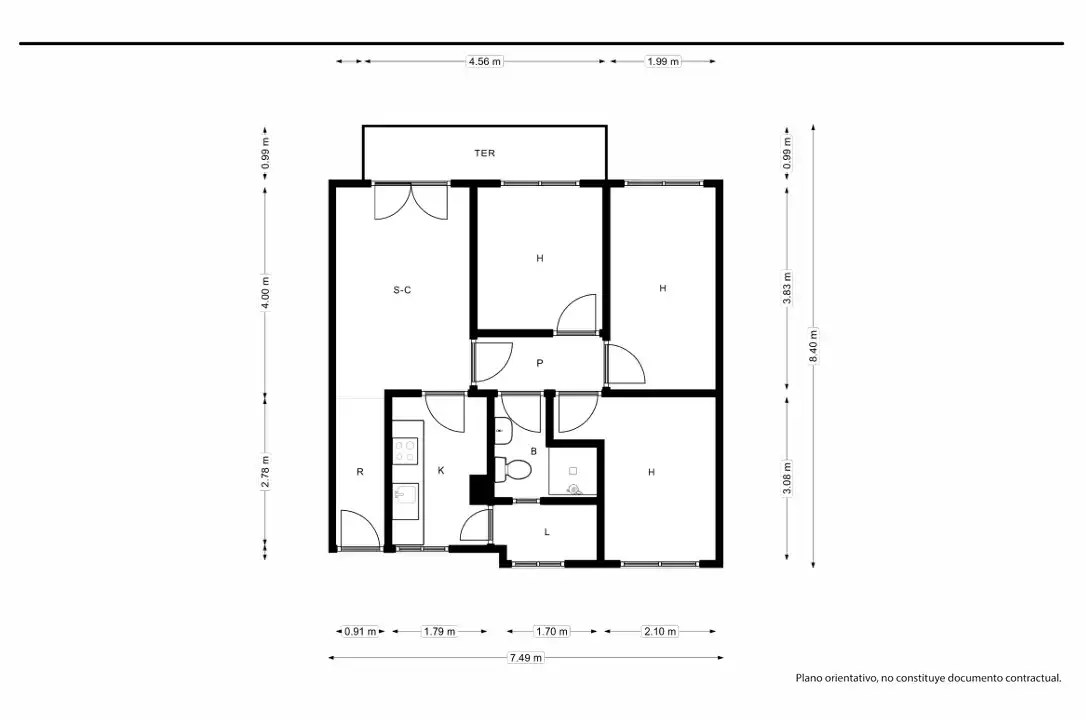 Wohnung mit Terrasse zum Verkauf in Calle Capitán Godoy Beltrán 11, imagen 27