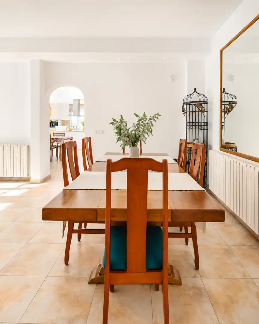 Esszimmer von Haus oder Chalet zur Miete in Porreres mit Klimaanlage, Heizung und Terrasse