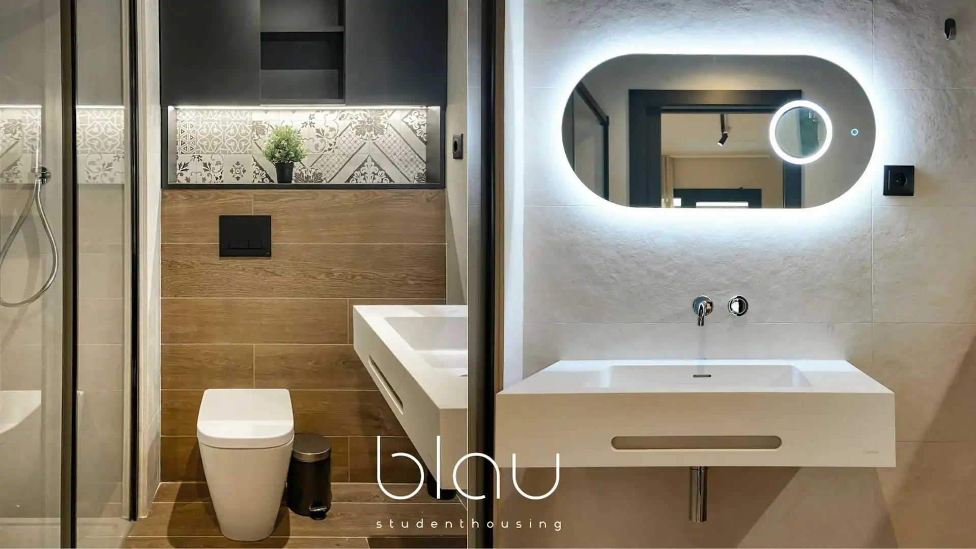Baño de Piso de alquiler en Barcelona con Calefacción y TV