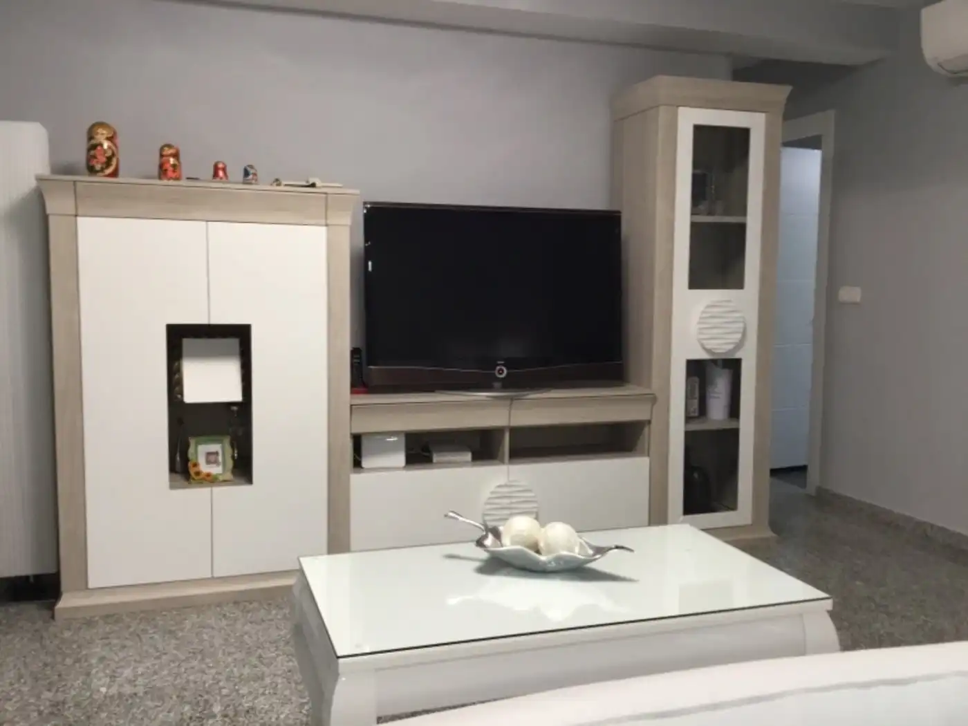 Living room of Flat for sale in Murcia  with Air Conditioner, Furnished and Balcony