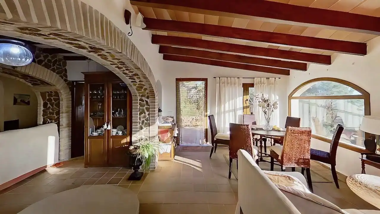 Dining room of Country homes for sale in Puigpunyent  with Heating, Private garden and Terrace