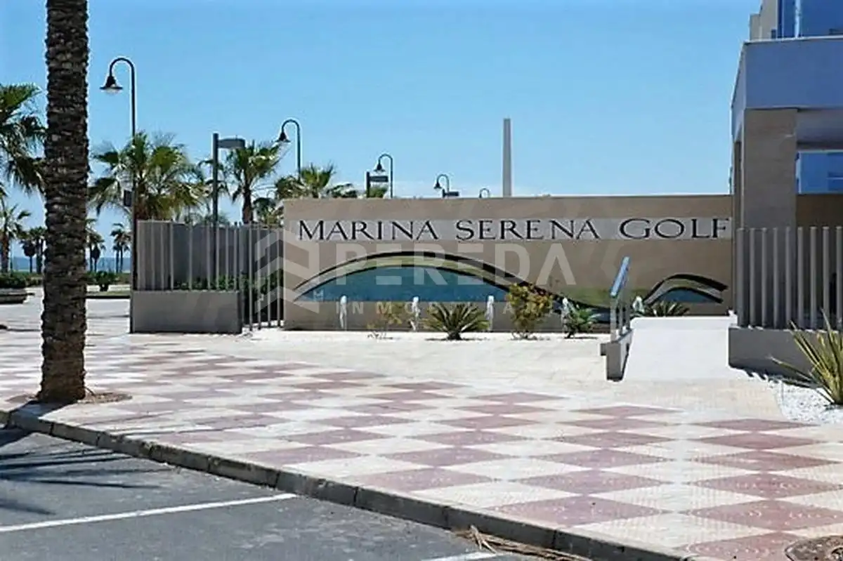 Exterior view of Ground floor for sale in Roquetas de Mar  with Air Conditioner, Private garden and Terrace