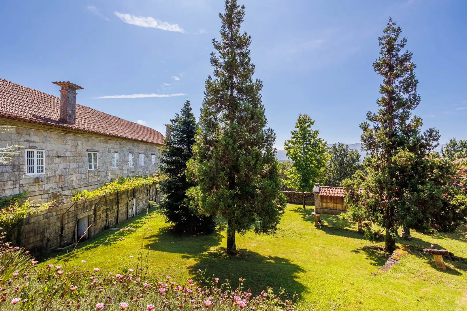 Jardín de Finca rústica en venta en A Cañiza   con Calefacción, Jardín privado y Terraza
