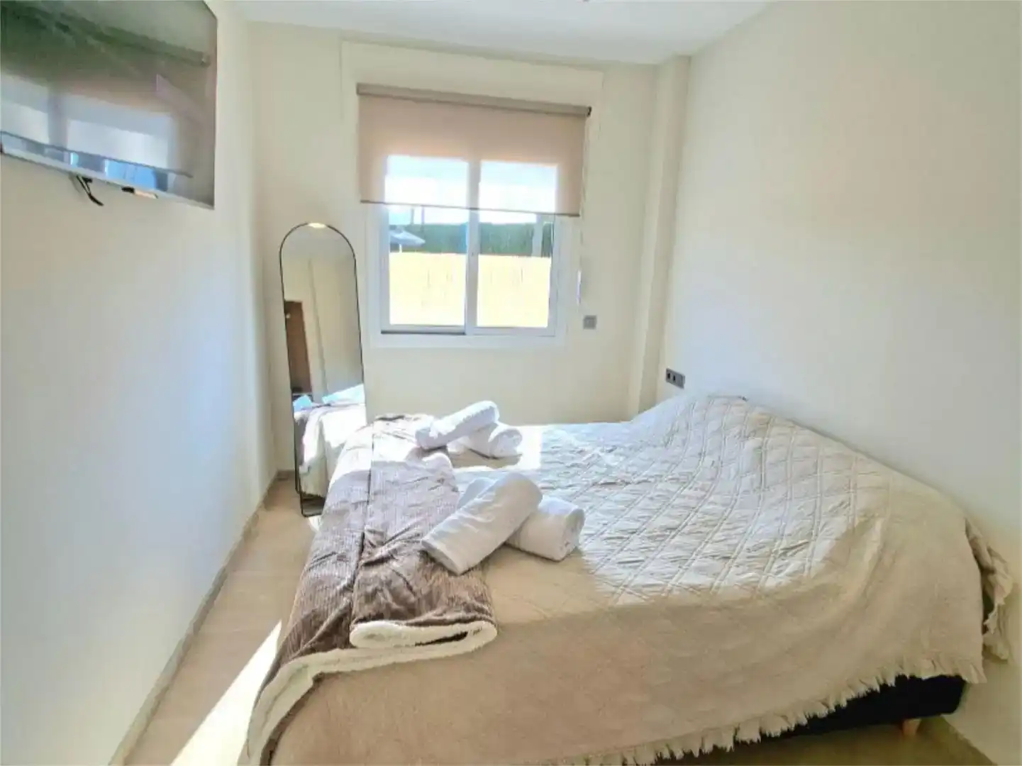 Bedroom of Flat for sale in Manilva  with Air Conditioner and Swimming Pool