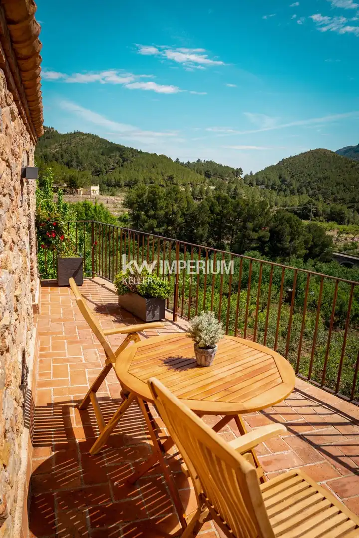 Terrassa de Casa o xalet en venda en Colldejou amb Aire condicionat, Jardí privat i Terrassa