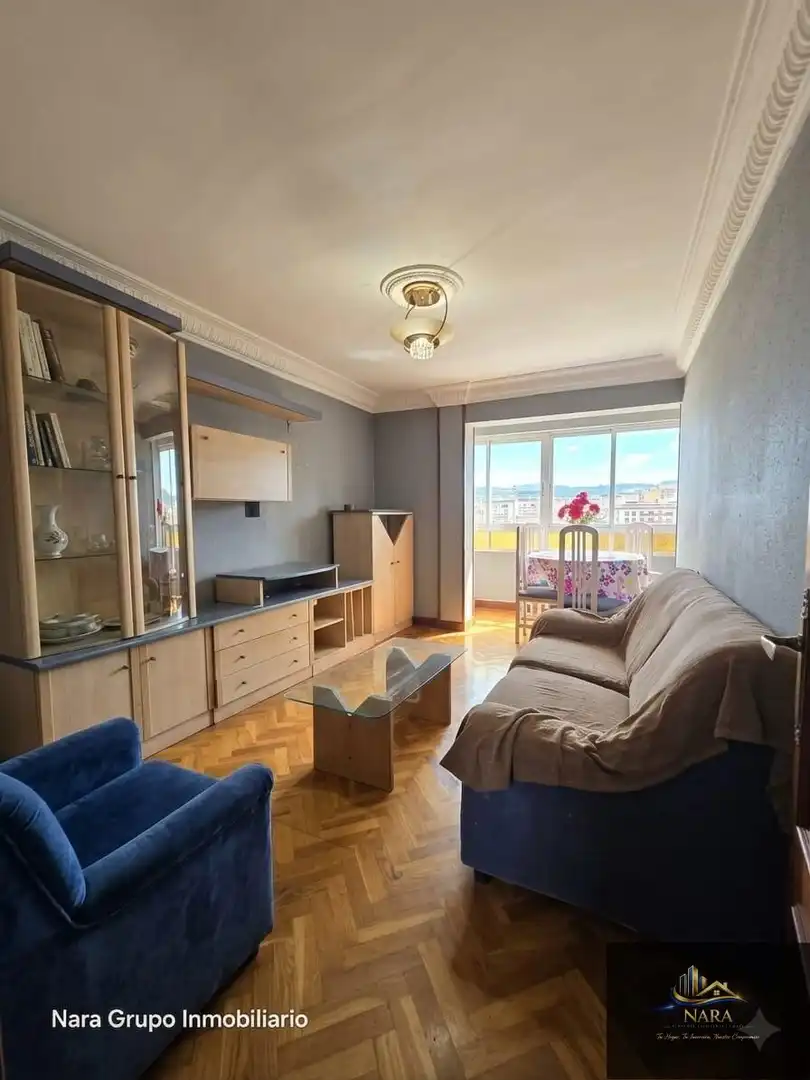 Wohnzimmer von Wohnung zum Verkauf in Santander mit Heizung, Parkett und Möbliert