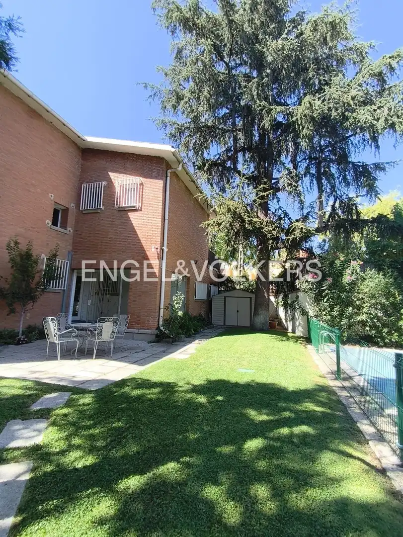 Exterior view of Houses for rent in Madrid  with Air Conditioner, Heating and Private garden