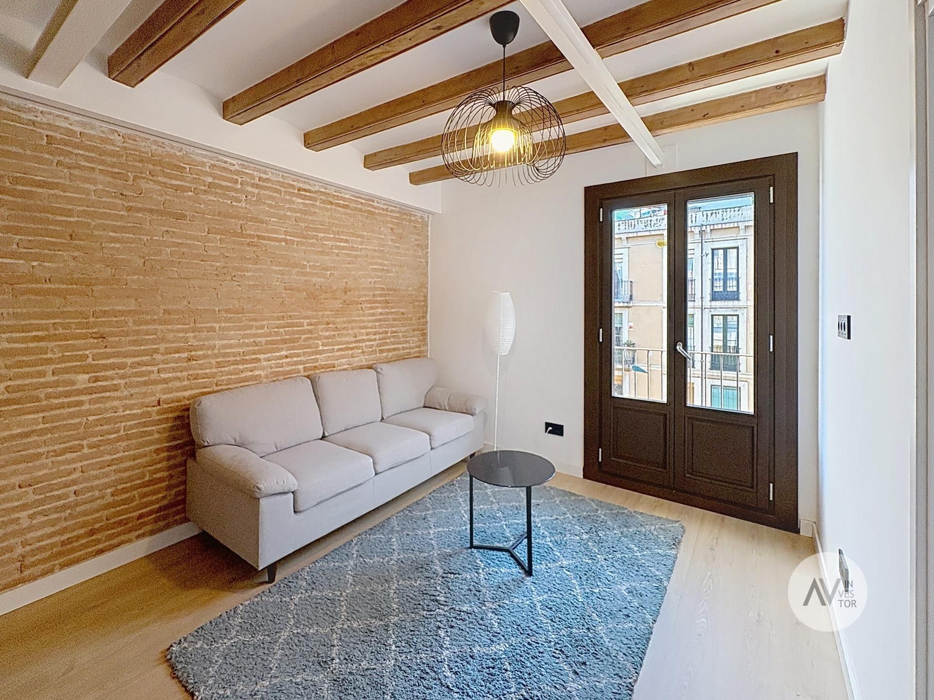 Sala de estar de Apartamento en venta en  Barcelona Capital con Aire acondicionado y Balcón