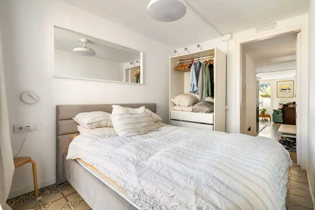 Schlafzimmer von Dachboden zum Verkauf in Barcelona mit Klimaanlage, Heizung und Terrasse