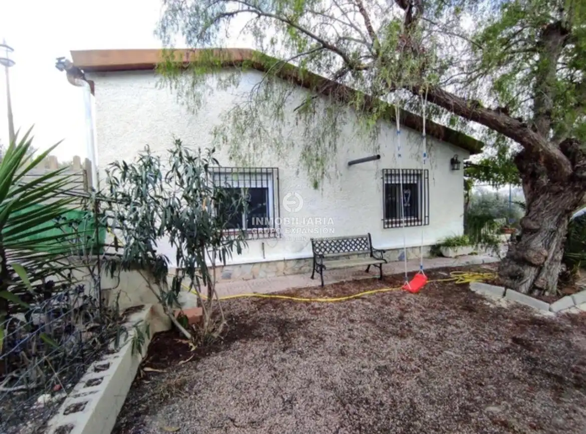 Vista exterior de Casa o xalet en venda en Aspe amb Aire condicionat, Calefacció i Jardí privat