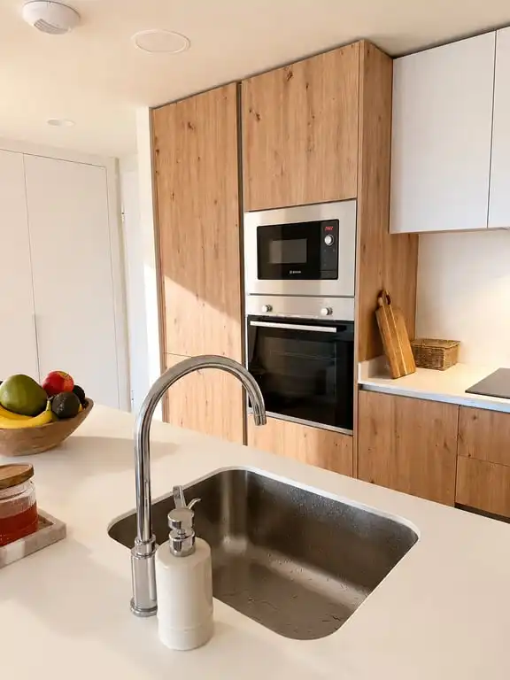 Cocina de Apartamento en venta en Jávea / Xàbia con Aire acondicionado, Jardín privado y Terraza