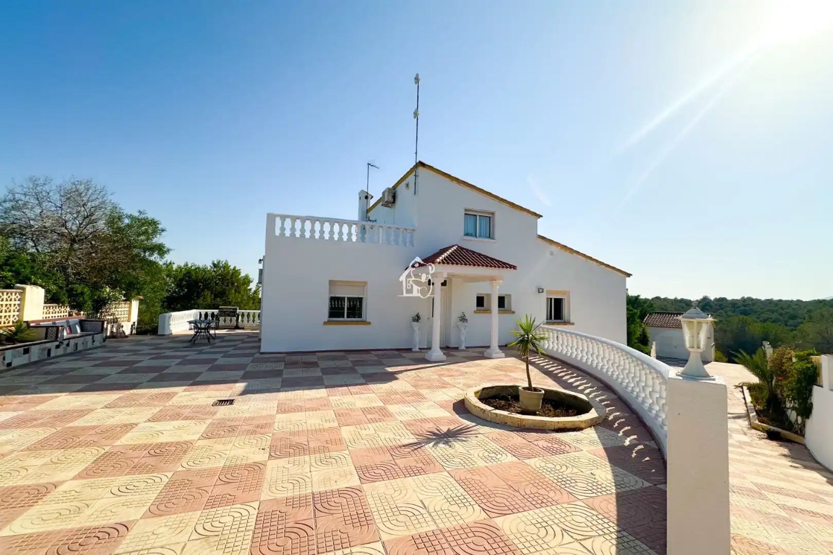 Außenansicht von Country house zur Miete in Pilar de la Horadada mit Privatgarten, Terrasse und Abstellraum