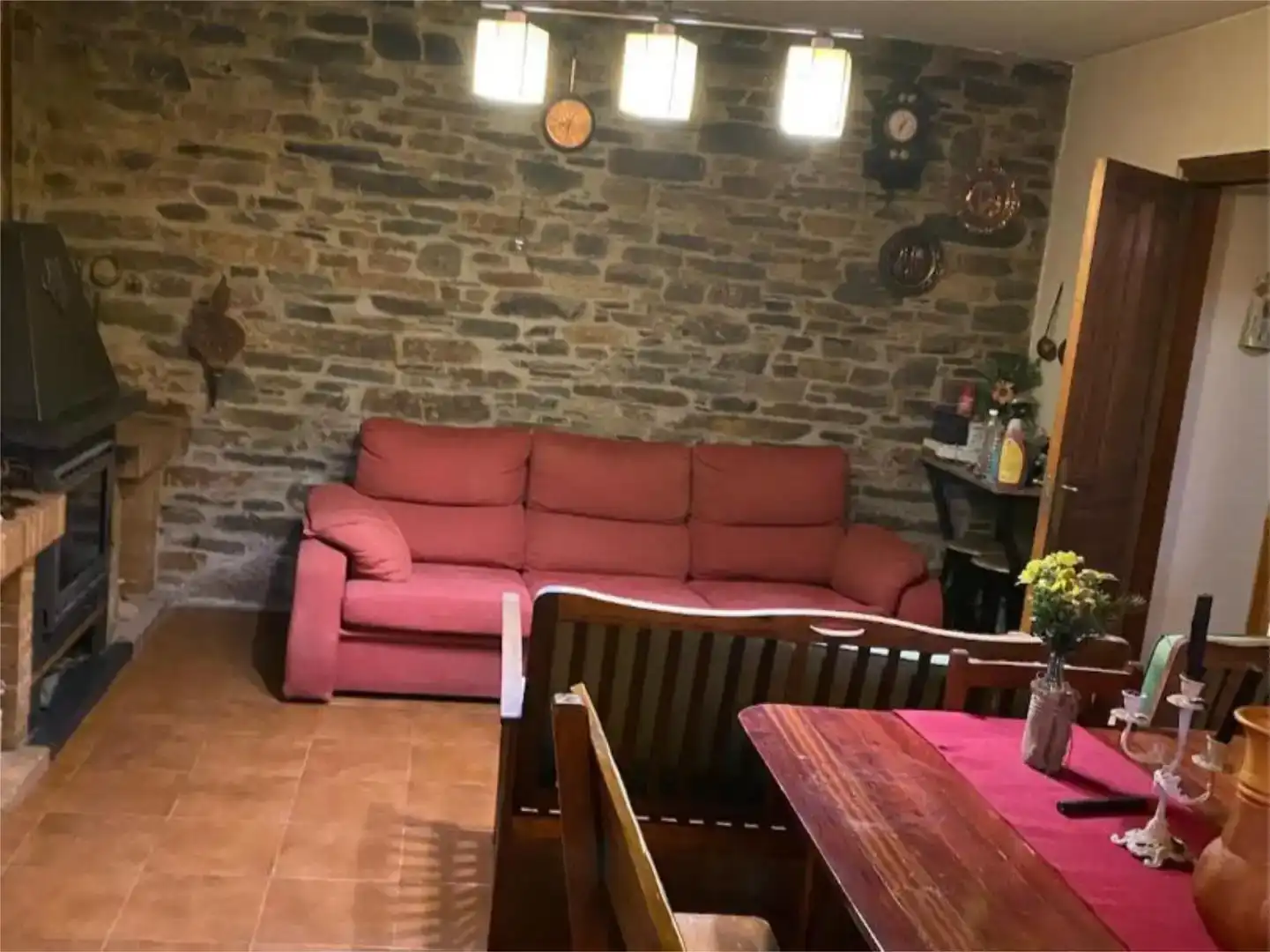 Sala d'estar de Pis en venda en Cedeira amb Aire condicionat, Jardí privat i Parquet