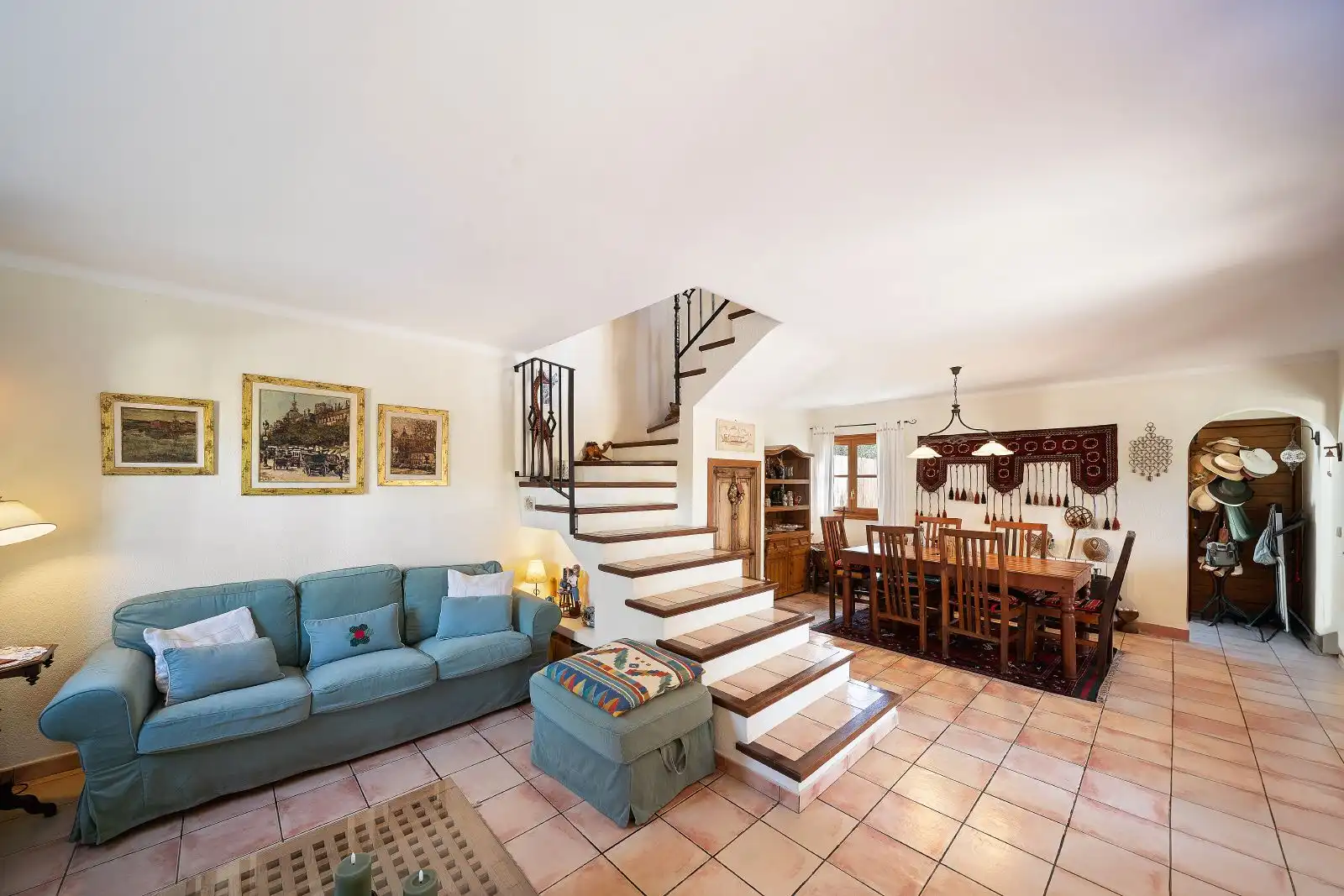 Wohnzimmer von Country house zum Verkauf in Andratx mit Klimaanlage, Heizung und Privatgarten