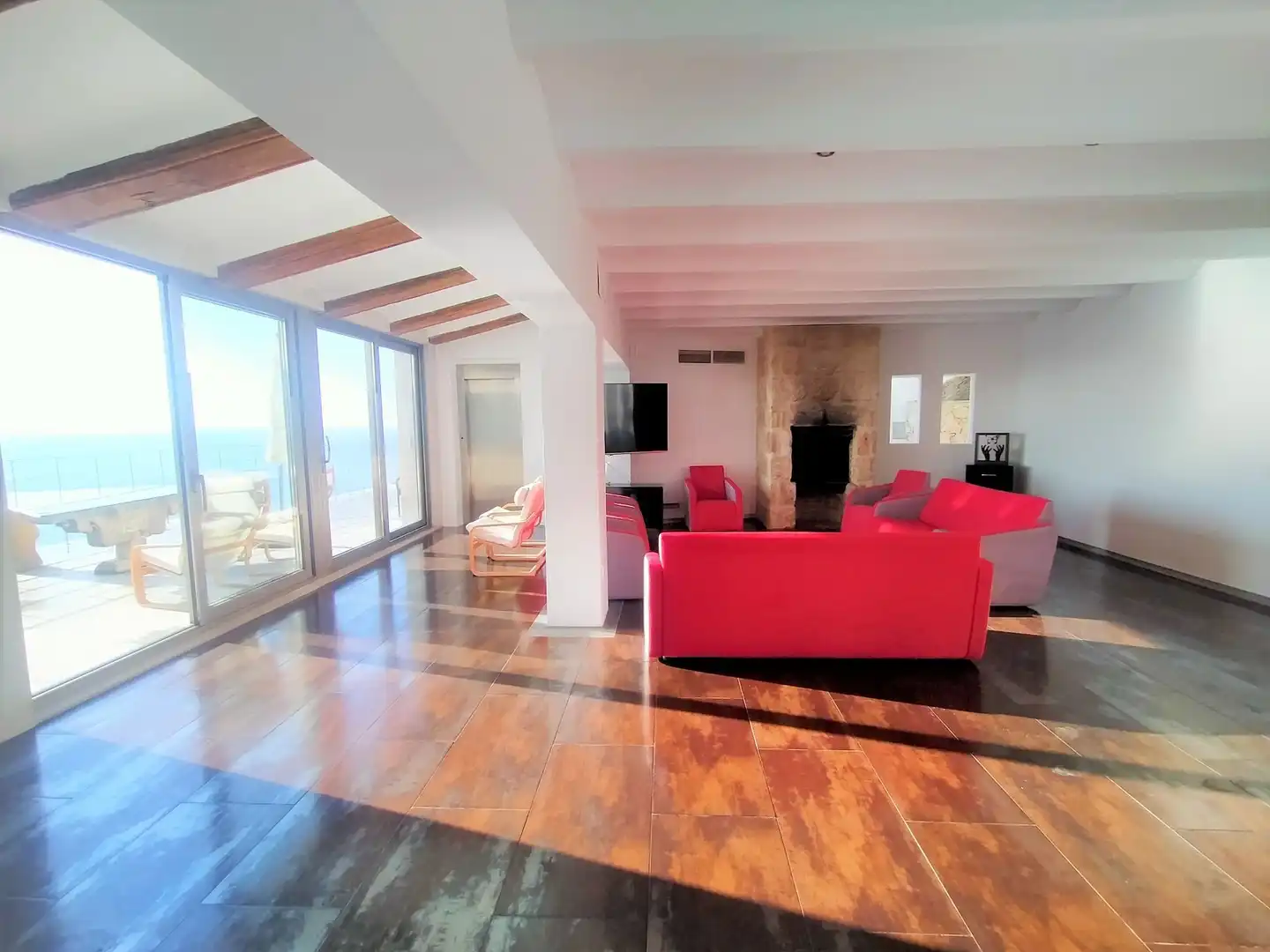 Sala d'estar de Casa o xalet en venda en Jávea / Xàbia amb Aire condicionat, Jardí privat i Terrassa