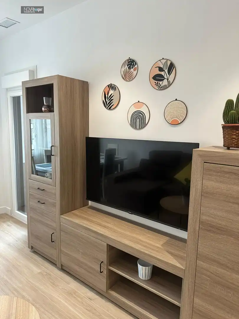 Sala d'estar de Planta baixa de lloguer en Málaga amb Aire condicionat i Moblat