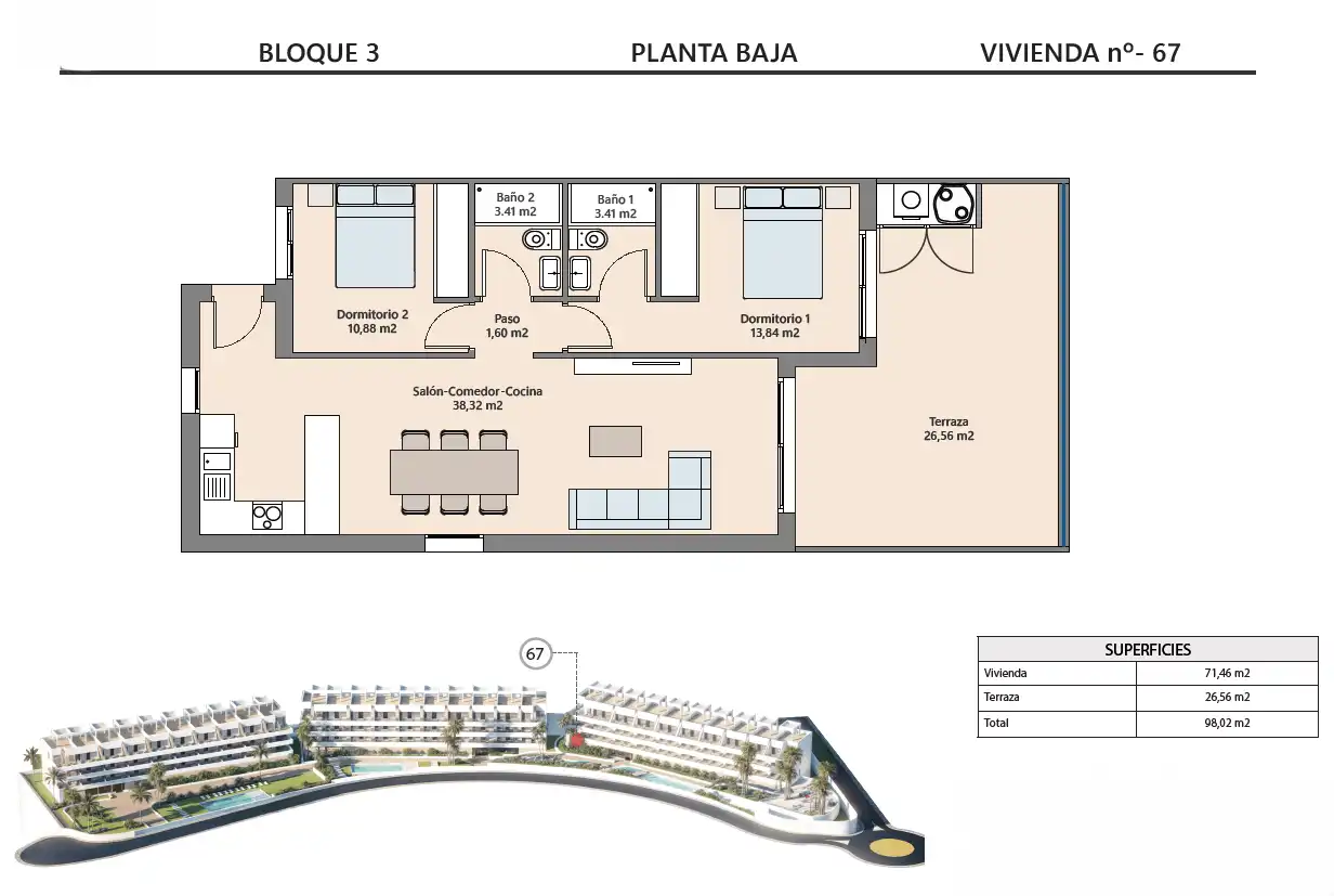 Ground floor with pool for sale in Balcón de Finestrat - Terra Marina, imagen 16