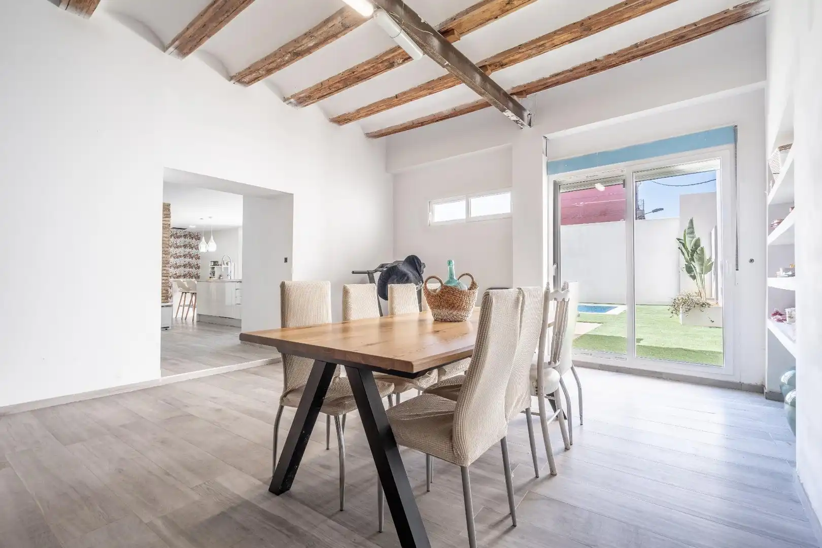 Dining room of Houses for sale in Valencia  with Private garden, Terrace and Swimming Pool