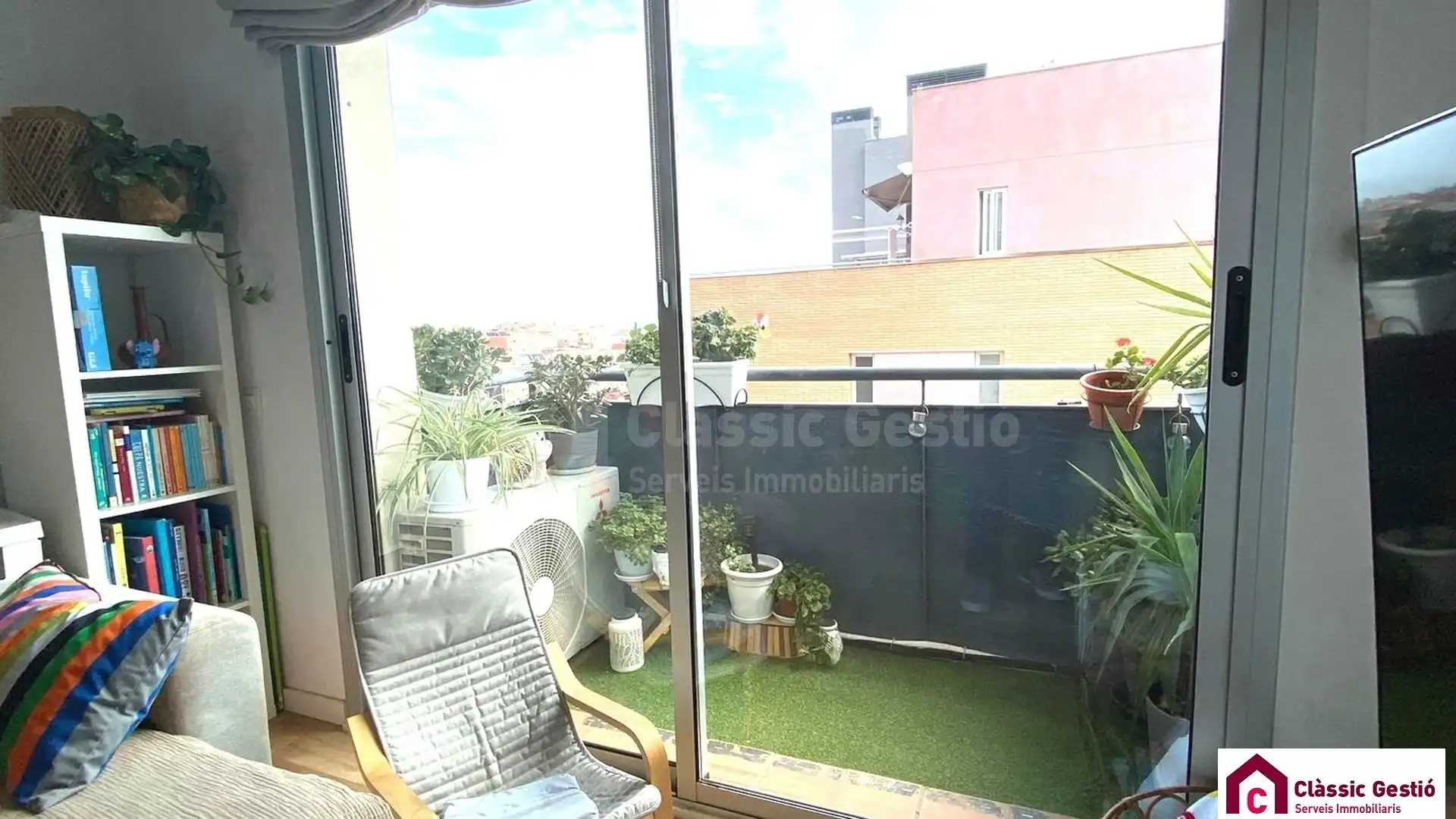 Terrace of Flat for sale in Terrassa  with Air Conditioner, Heating and Balcony