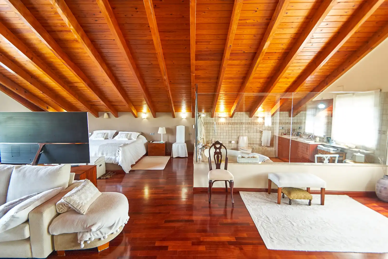 Bedroom of Houses for sale in Castelldefels  with Air Conditioner, Heating and Private garden