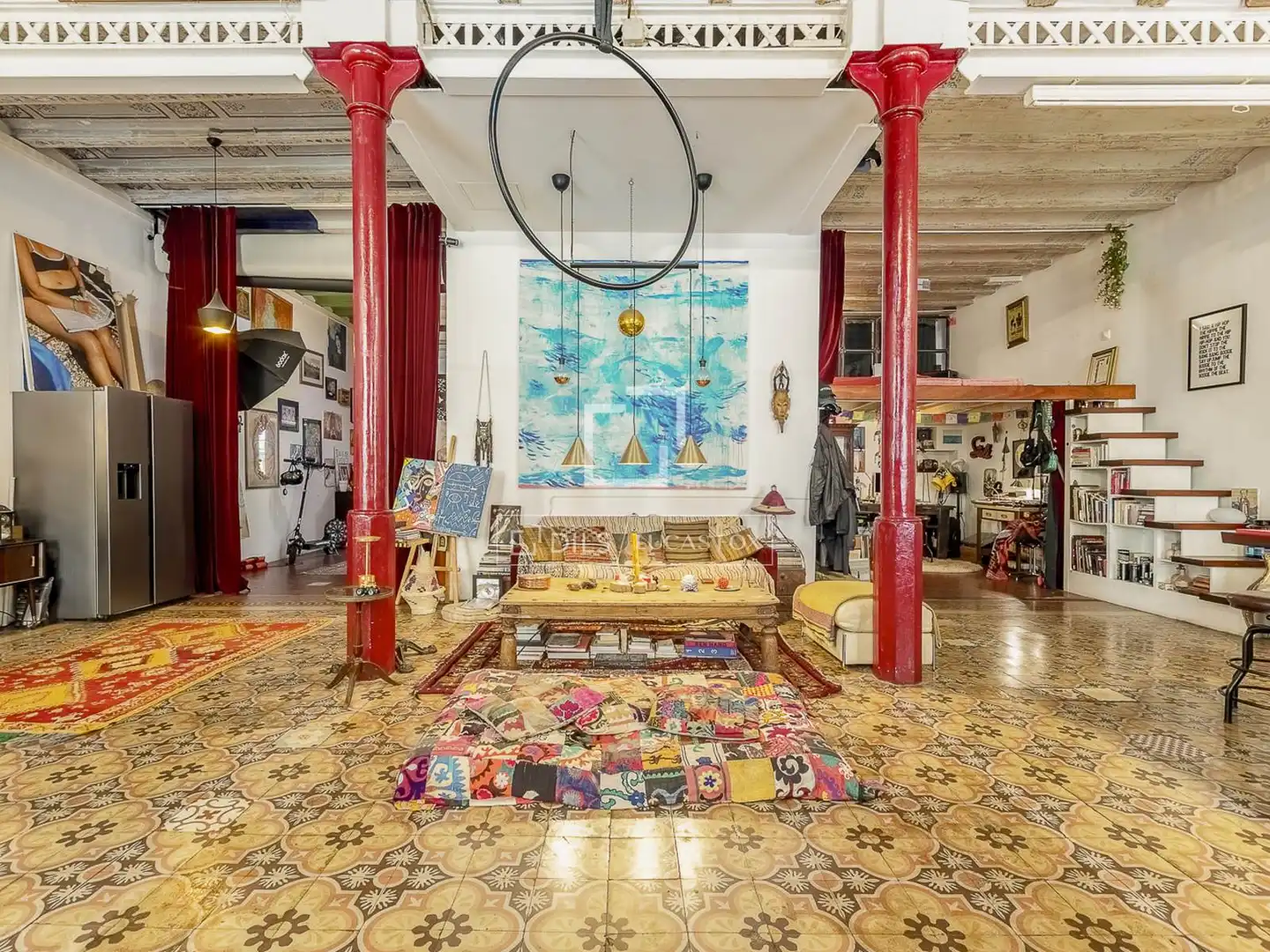 Sala de estar de Piso en venta en Barcelona con Aire acondicionado, Terraza y Balcón