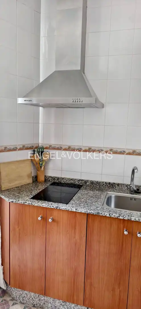 Cocina de Piso de alquiler en Valencia con Aire acondicionado, Calefacción y Balcón