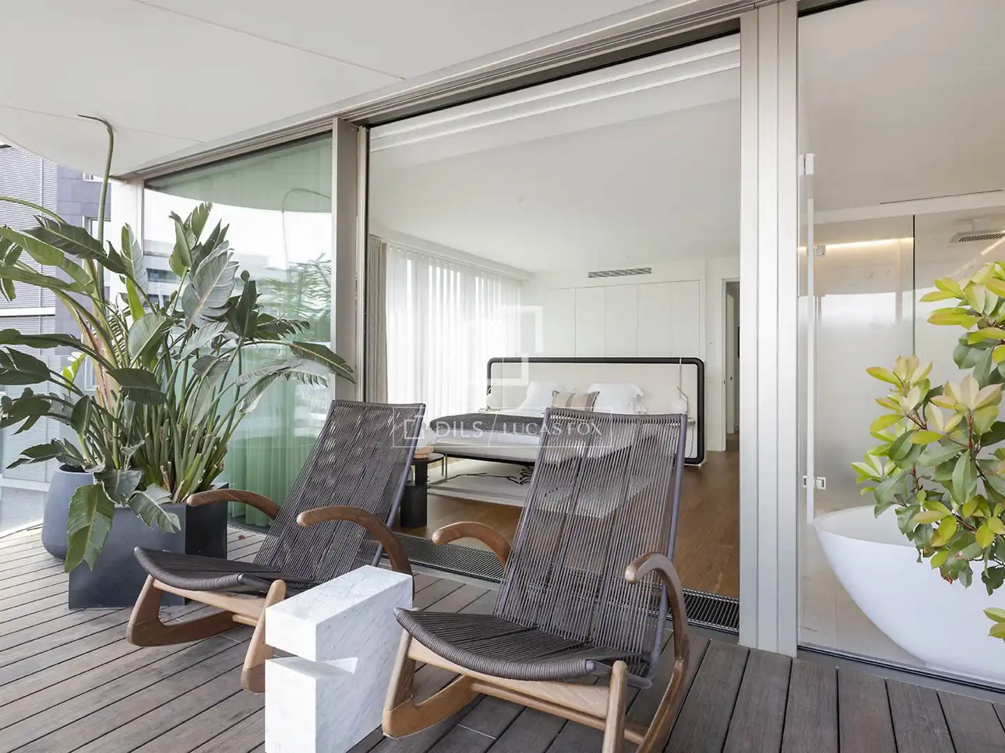 Terrasse von Wohnung zum Verkauf in Barcelona mit Klimaanlage, Heizung und Parkett