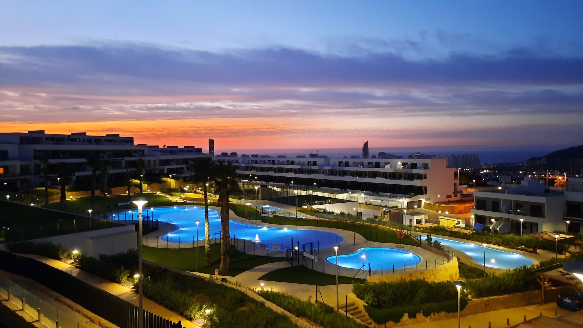 Piscina de Apartament en venda en Finestrat amb Aire condicionat, Calefacció i Jardí privat