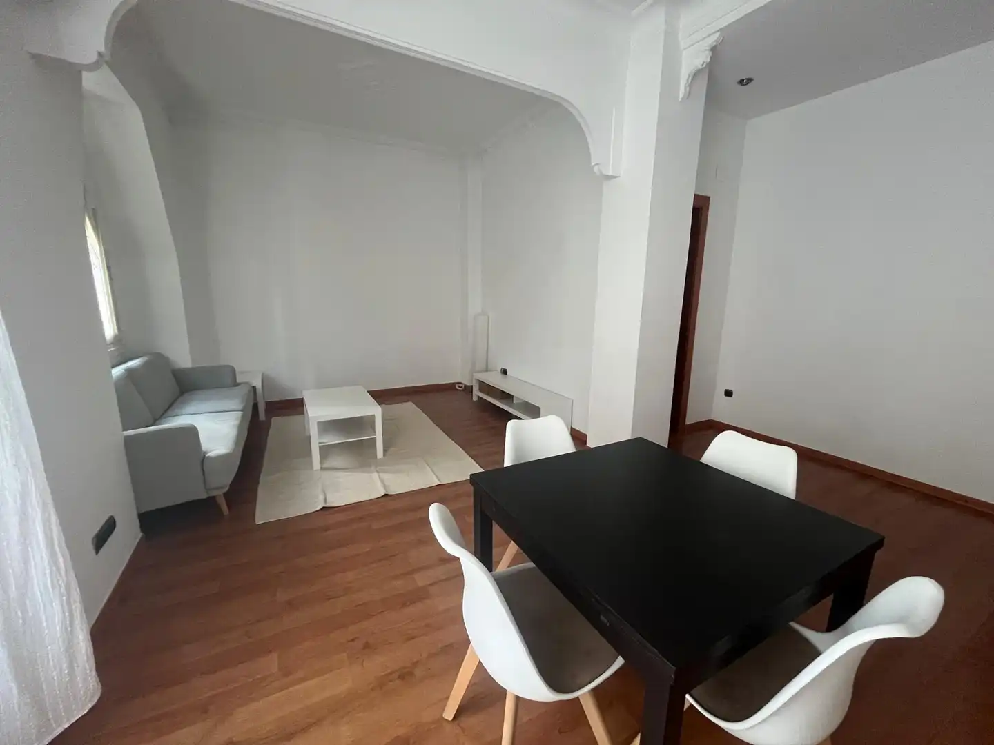 Wohnzimmer von Wohnung zur Miete in Valencia mit Klimaanlage, Heizung und Parkett
