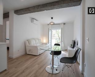 Living room of Flat to rent in  Madrid Capital  with Air Conditioner, Heating and Internet