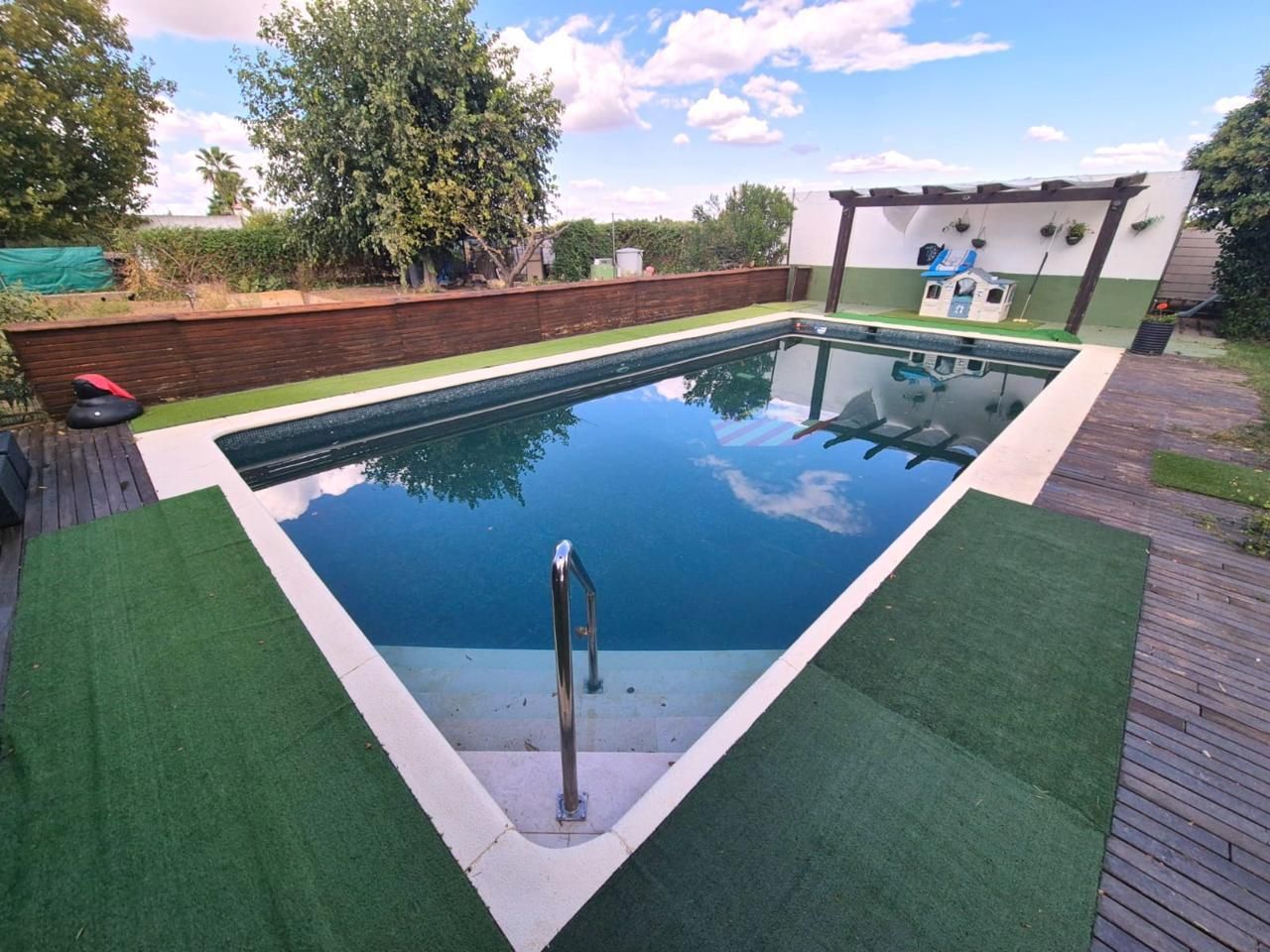 Swimming pool of Country house for sale in Don Benito  with Private garden, Terrace and Swimming Pool