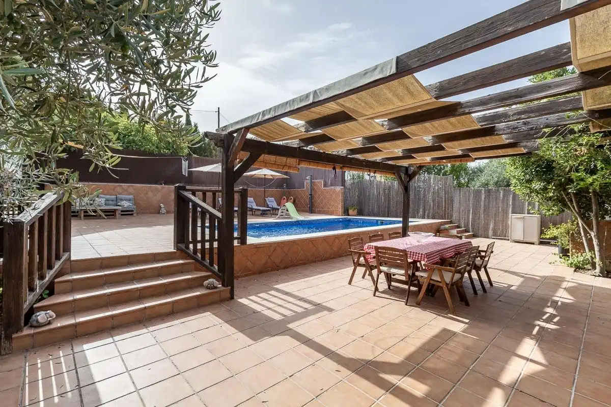 Terraza de Casa o chalet en venta en Las Gabias con Jardín privado, Terraza y Piscina
