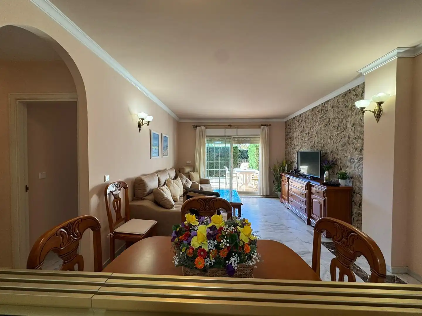 Sala de estar de Apartamento en venta en Rota con Jardín privado, Terraza y Trastero