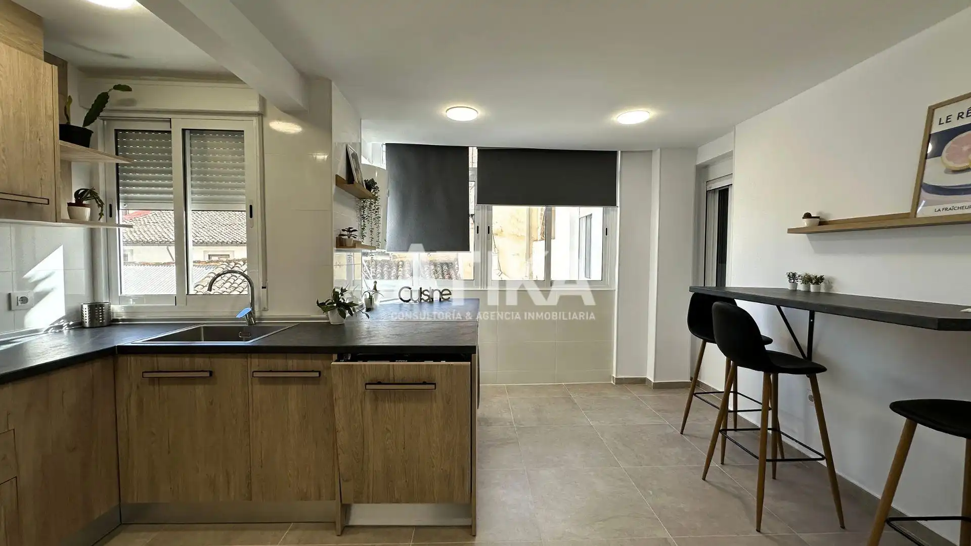 Cocina de Piso en venta en Albaida con Parquet, Trastero y Amueblado