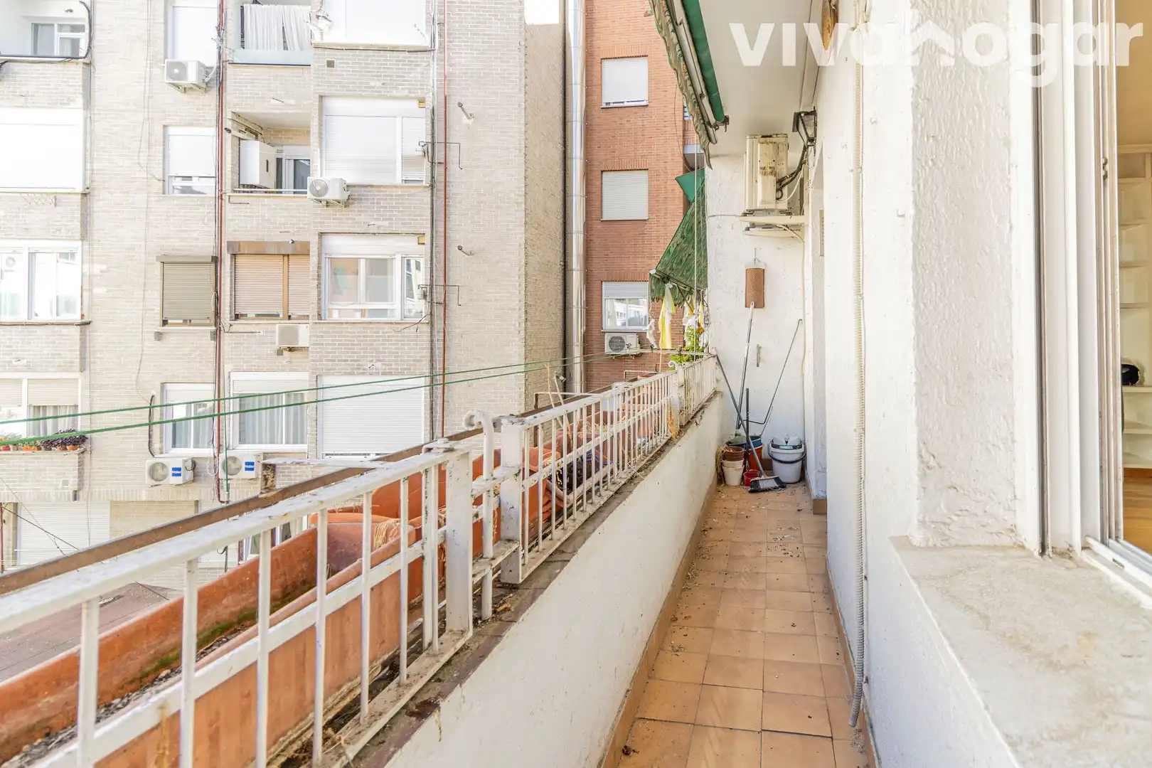 Balcony of Flat for sale in Madrid  with Air Conditioner, Heating and Terrace