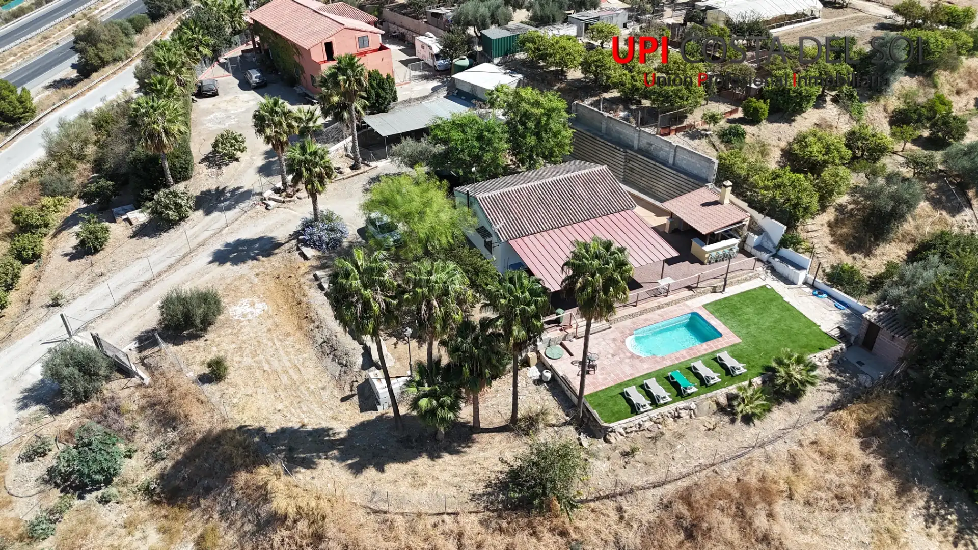 Vista exterior de Finca rústica en venta en Cártama con Aire acondicionado, Jardín privado y Terraza