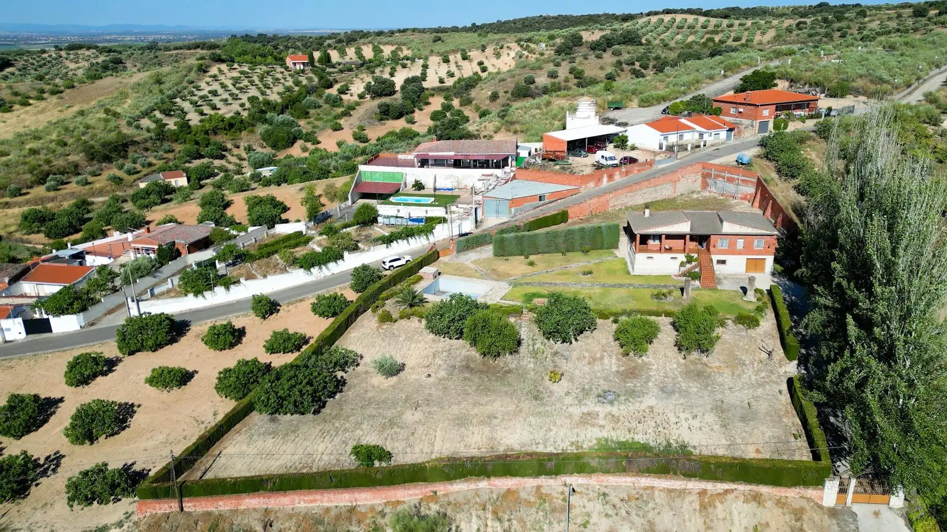 Vista exterior de Casa o chalet en venta en Mesegar de Tajo con Piscina y Amueblado