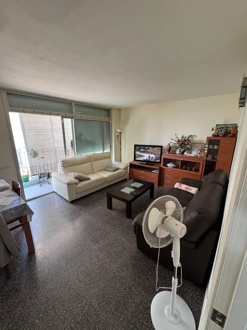 Sala de estar de Piso en venta en Barcelona con Calefacción, Amueblado y Horno