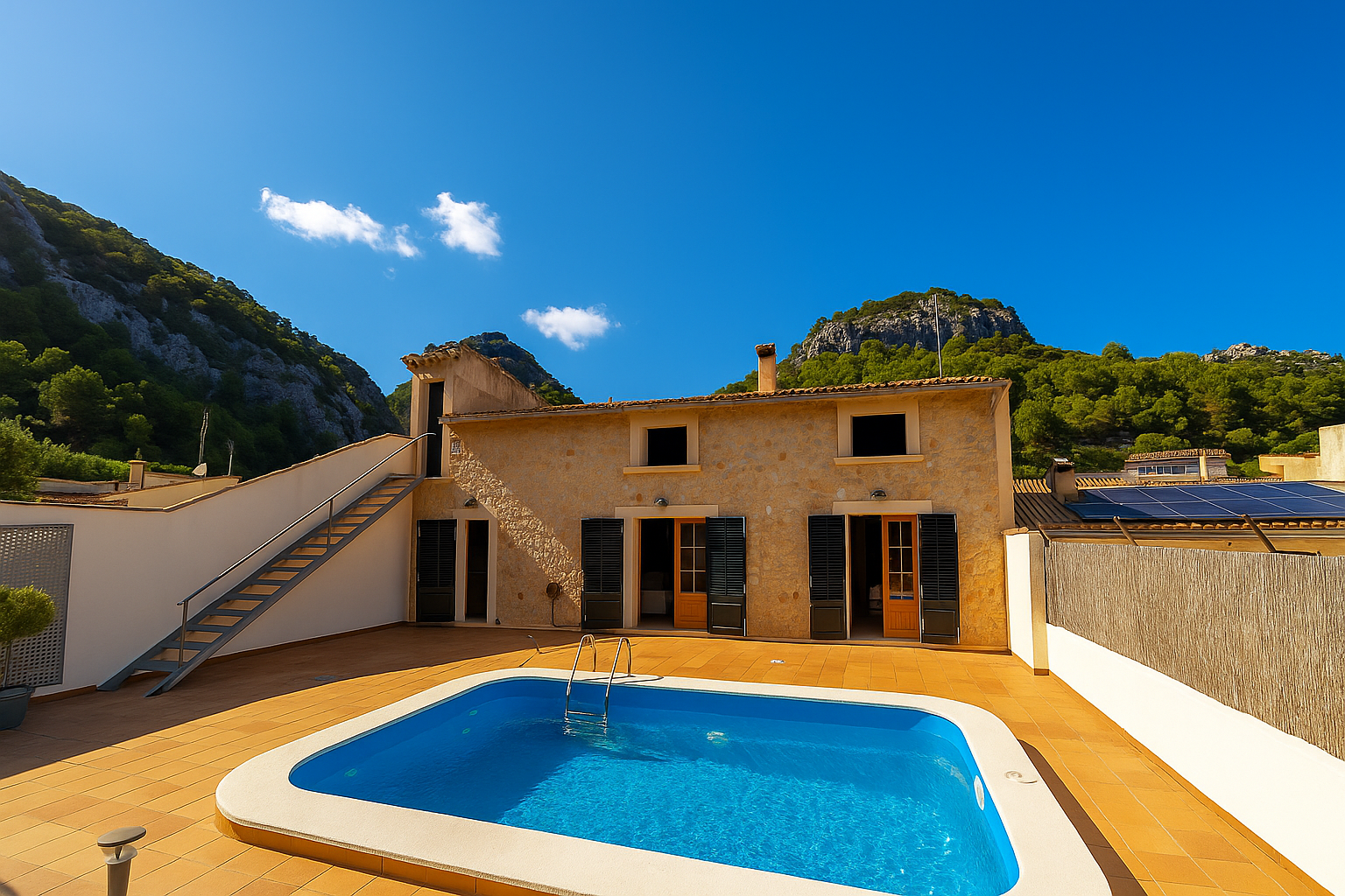 Vista exterior de Apartament de lloguer en Selva amb Aire condicionat i Piscina