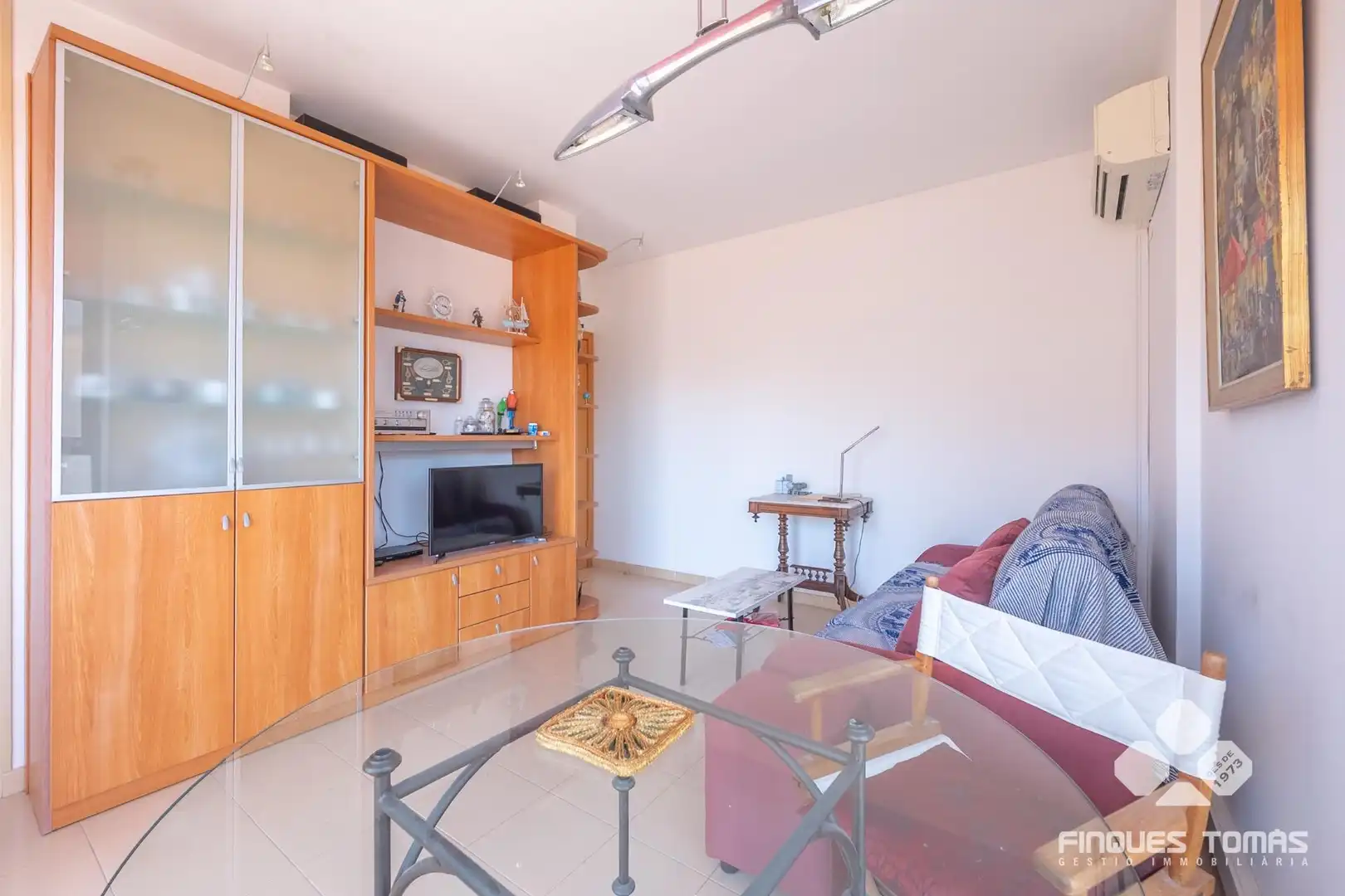Wohnzimmer von Wohnung zum Verkauf in Calafell mit Klimaanlage und Balkon