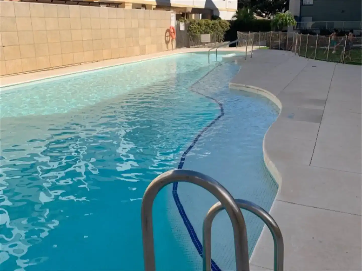 Swimming pool of Flat for rent in Rota  with Air Conditioner, Private garden and Swimming Pool