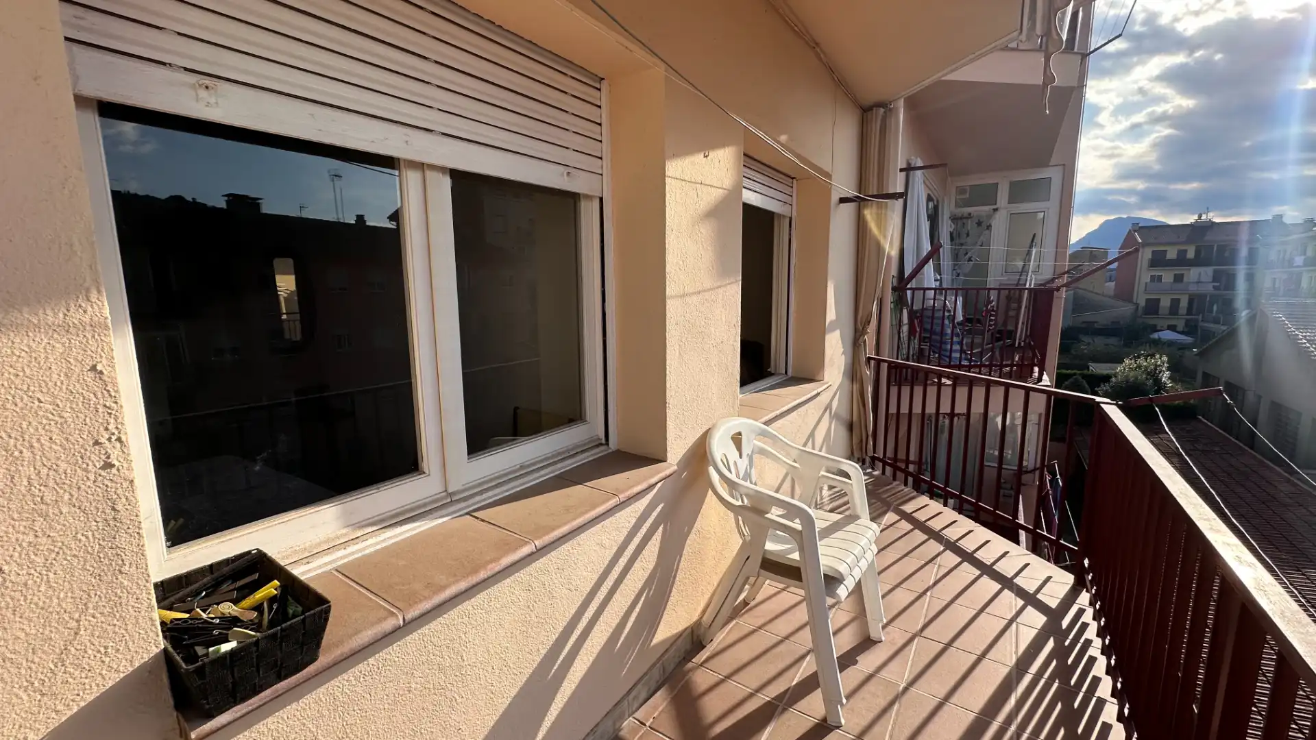 Balcony of Flat for sale in Olot  with Heating, Terrace and Storage room